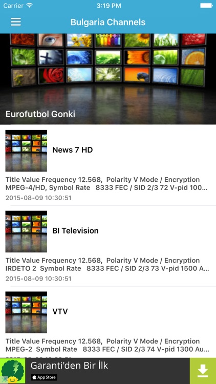 Bulgaria TV Channels Sat Info
