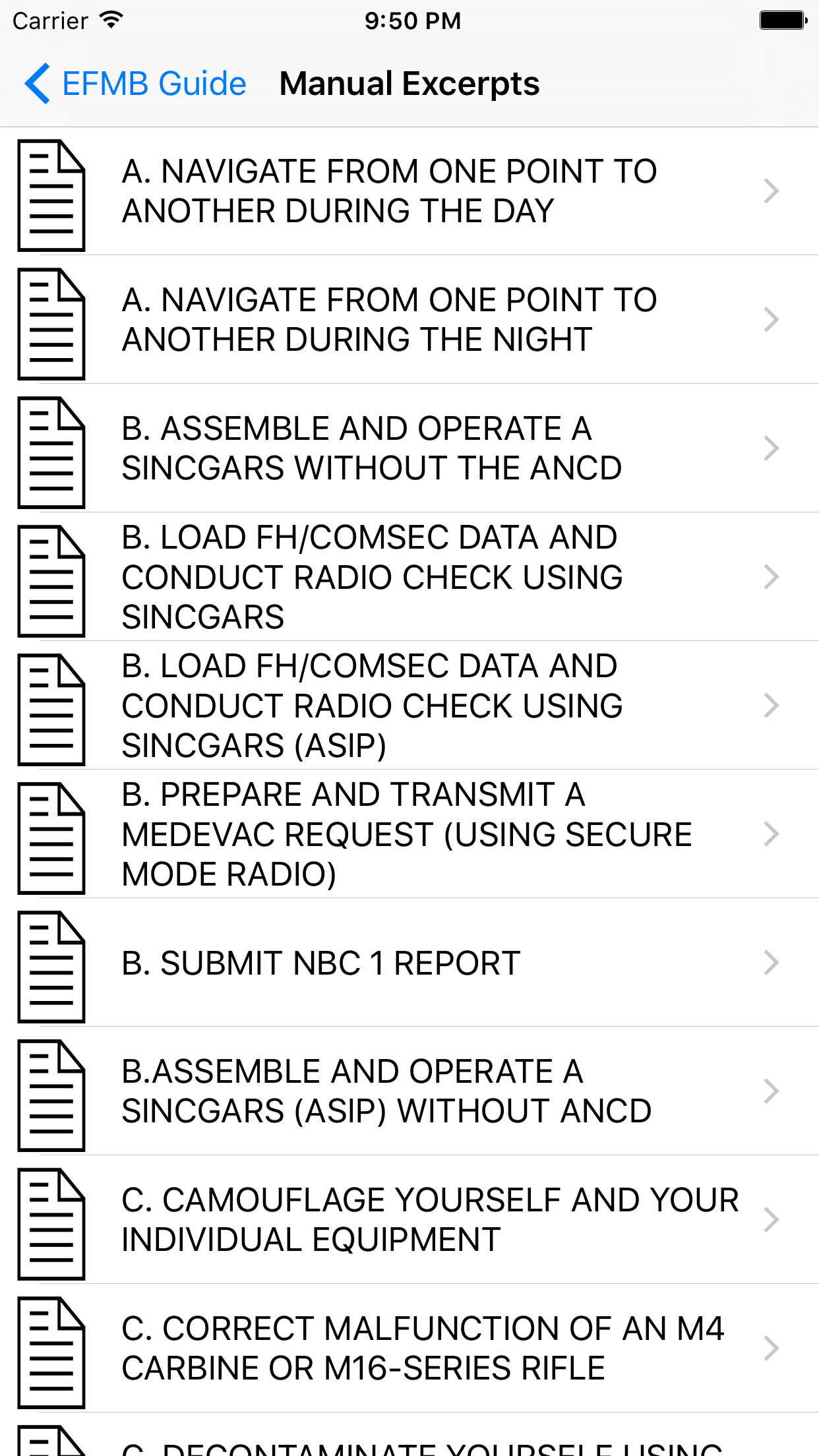 EFMB Expert Field Medic Badge screenshot 4
