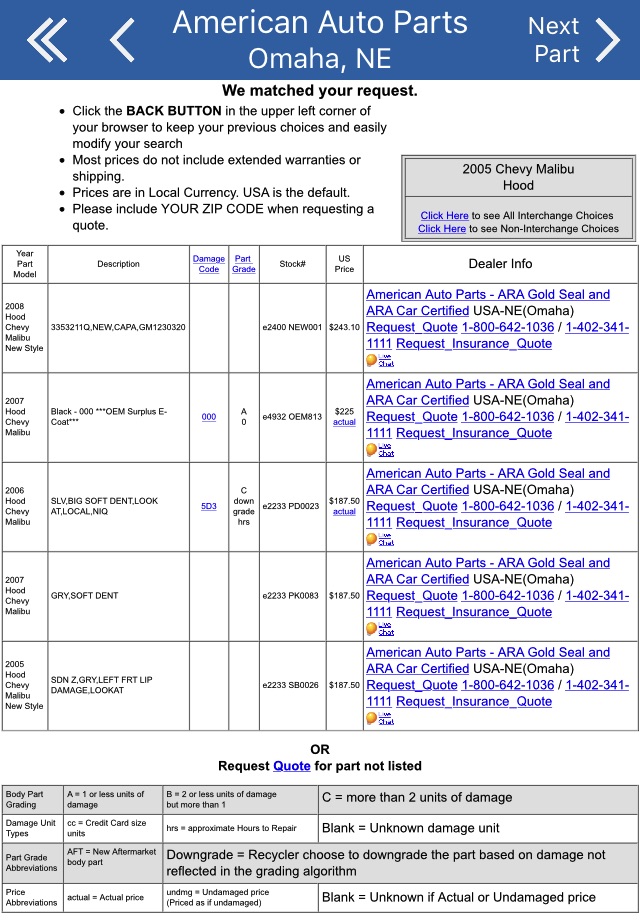 American Auto Parts - Omaha, NE screenshot 3