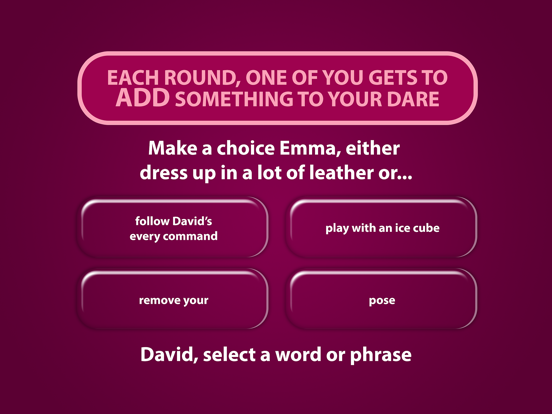 Dare Maker - A Sex Game For Couples iPad app afbeelding 2