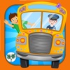 Hebrew Wheels on the Bus Go Round - Nursery Rhymes for kids