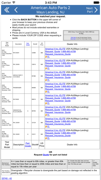 American Auto Parts 2 - Mays Landing NJ Screenshot
