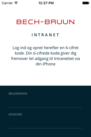 Bech-Bruun Intranet app - náhled