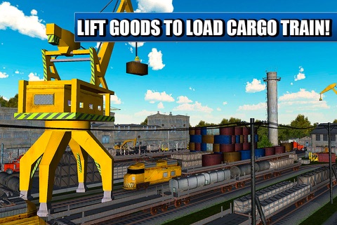 Cargo Crane Simulator 3D: Train Station Full screenshot 3