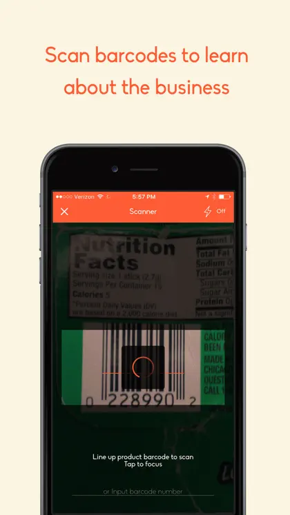 Capture d'écran 3 sur 5 de Buycott - Barcode Scanner & QR Bar Code Scanner
