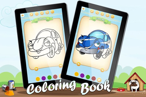 Coloring Sheets Cartoon Cars Full screenshot 2