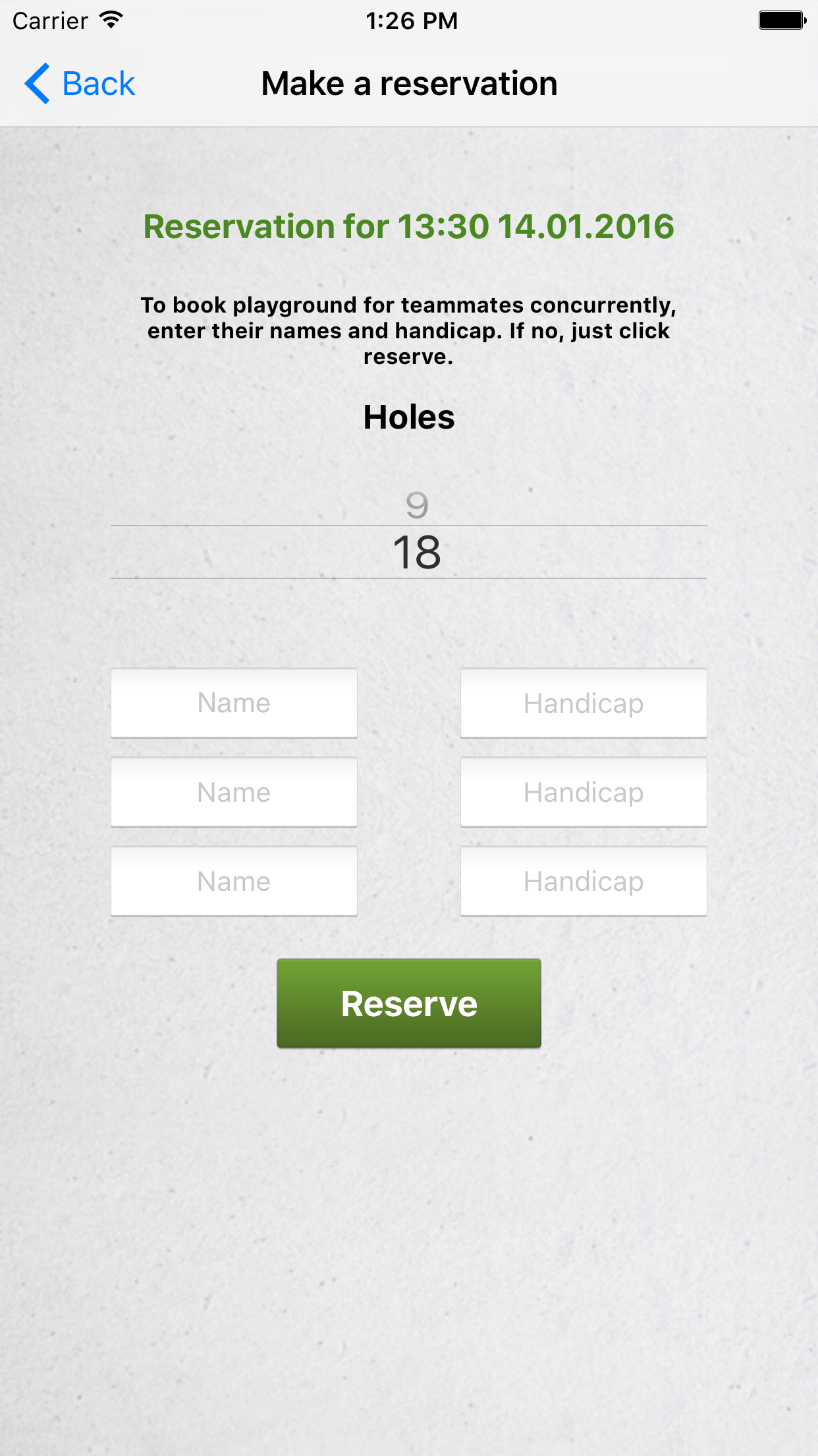 TeeTime Basic screenshot 4