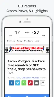 green bay gameday live radio – packers & bucks edition iphone screenshot 4