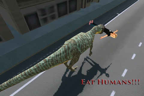 City Dino Chase Sim 3D : Free Play Game 2016 screenshot 2