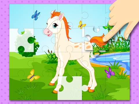 Cute Ponies & Unicorns Jigsaw Puzzles : free logic game for toddlers, preschool kids and little girlsのおすすめ画像3