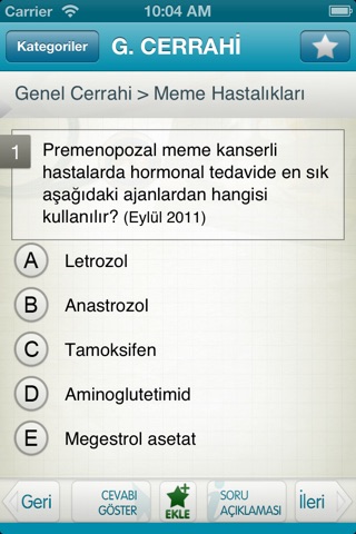 Tüm TUS Soruları - Genel Cerrahi screenshot 3