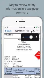 chemical safety data sheets - icsc iphone screenshot 1