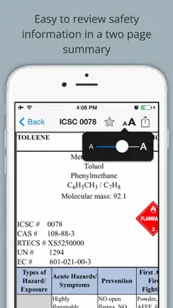 Chemical Safety Data Sheets - ICSC iPhone image 1