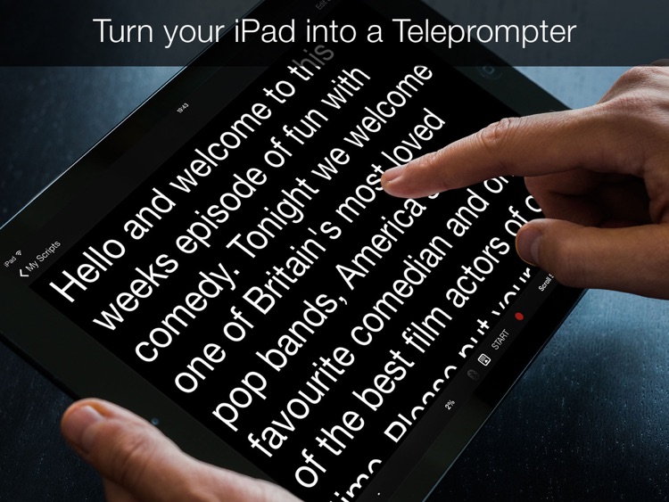 Teleprompter Pro - Scripts, Lyrics & Speech Mirror Prompter
