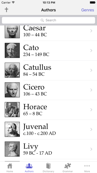 Screenshot #1 pour SPQR Latin Dictionary and Reader