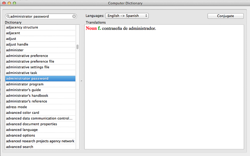 Spanish-English Computer Dictionary (Offline) thumbnail 3