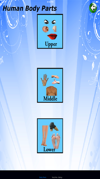 Screenshot #2 pour Body Parts - Basic