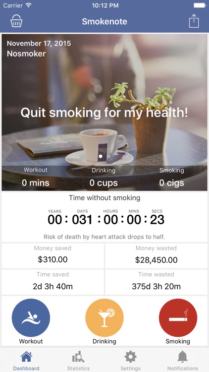 Smokenote - Quit Smoking