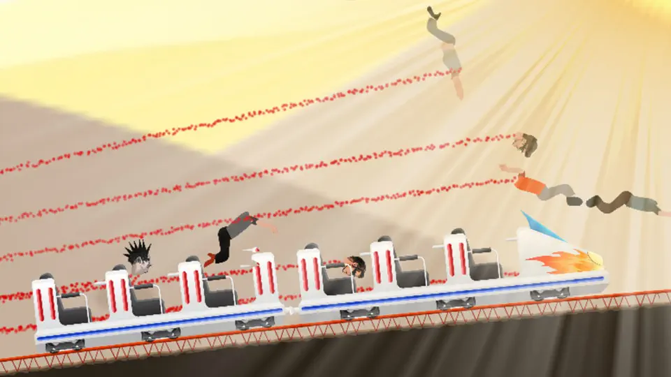 Скриншот Celeb Rush - Crazy Ride With A Celebrity And The Roller Coaster на iPhone 3