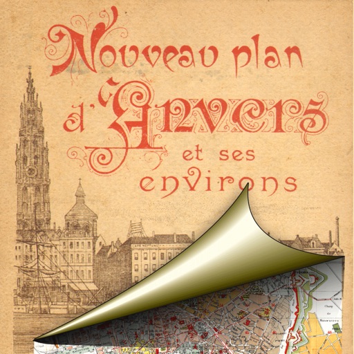 Antwerp. Historical map.