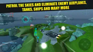 Jet Plane Fighter Pilot Flying Simulator Real War Combat Fighting Games screenshot #3 for iPhone