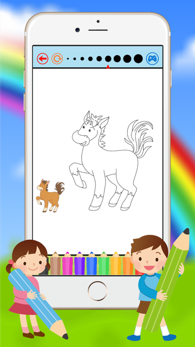 Screenshot #3 pour Animaux Coloring Book - Dessin Connect points pour les jeux d'enfants