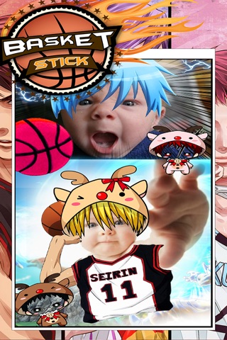 Anime & Manga Basket Sticker Camera : Photo Boot  Up For Catoon Style screenshot 2