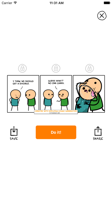 Screenshot #2 pour Cyanide and Happiness: Random Comic Generator