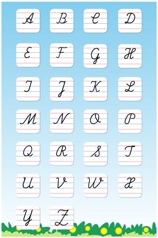 Cursive Writing Capital letters : Kids learn to write uppercase alphabets and shapes screenshot 4