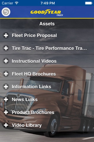 Goodyear Truck for iPhone screenshot 4