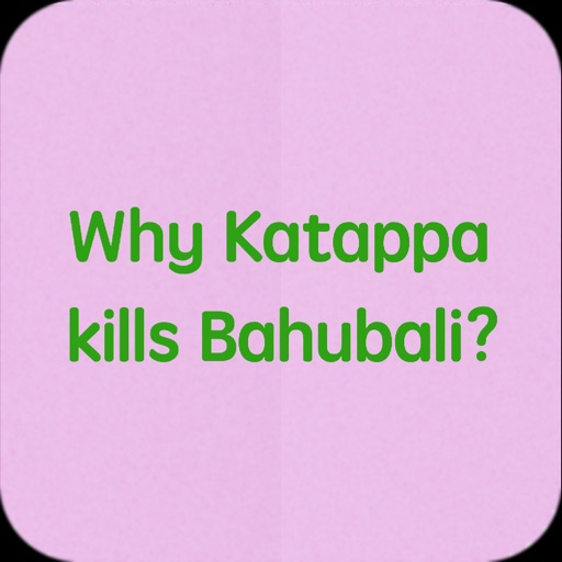Why Katappa kills Bahubali? icon