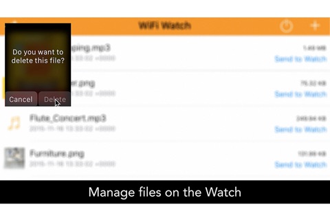 WiFi Watch for Apple Watch - Send music, photos and videos to your watch via WiFi screenshot 4