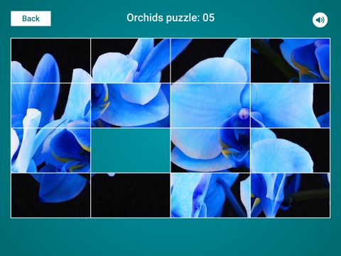 Orchids Sliding Jigsaw screenshot 3