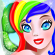 Mermaid Princess Coloring Pages for Girls and Games for Ltttle Kids