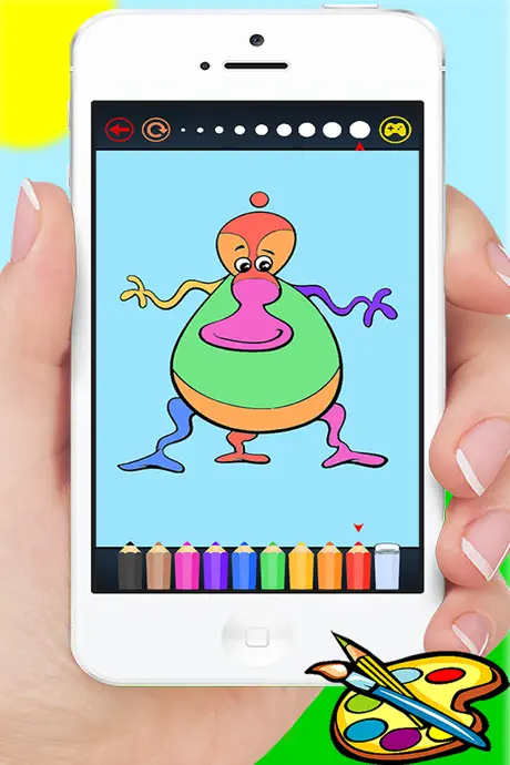Super Hero Alien & Monster Coloring Book - Drawing for kids