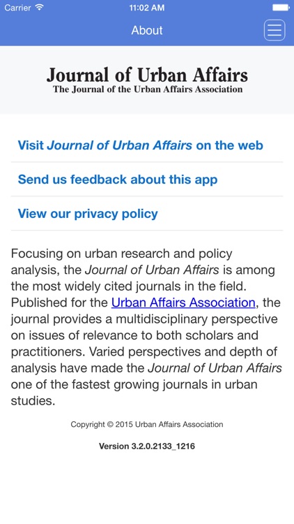 Journal of Urban Affairs