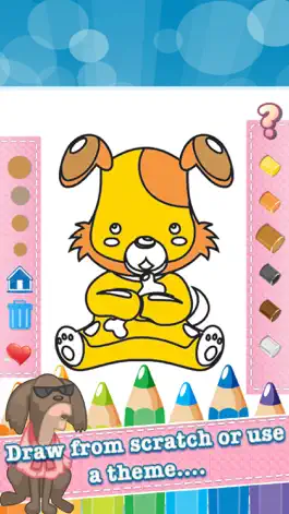 Game screenshot Dog Drawing Coloring Book - Cute Caricature Art Ideas pages for kids hack