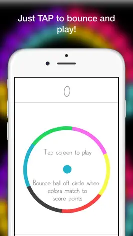 Game screenshot Dot Bounce In Circle- Free Endless Color Game Mode apk