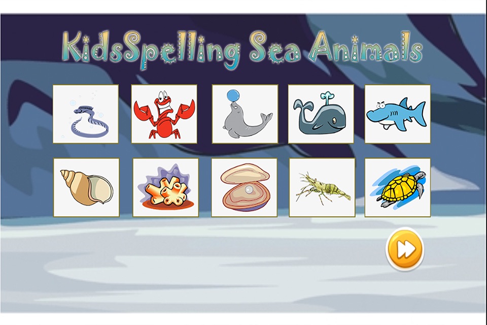 Kids Spelling Sea Animals screenshot 2