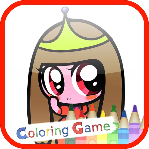 Coloring Book : Chibi Princess Girl Game