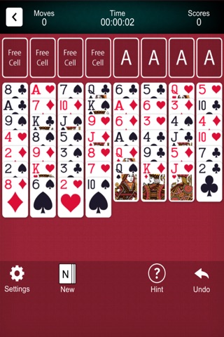 FreeCell Solitaire : Classic screenshot 2