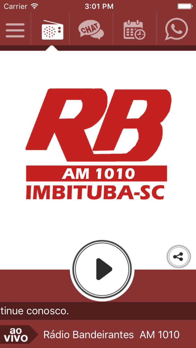 Screenshot #1 pour Rádio Bandeirantes AM 1010