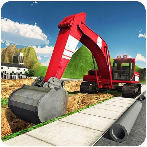 Heavy Excavator Crane Simulator 3D – A PRO construction truck driver challenge Icon