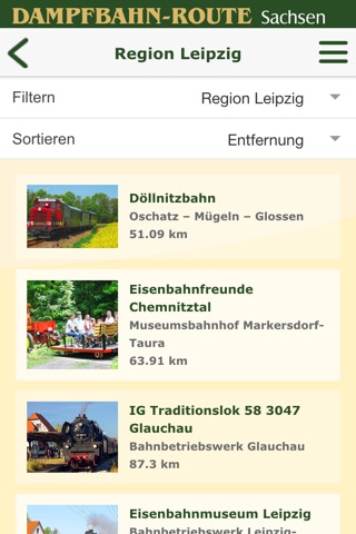 DAMPFBAHN-ROUTE Sachsen screenshot 4