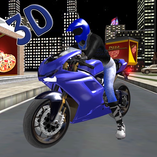 Pizza Boy Delivery Moto Bike Rider 3D icon