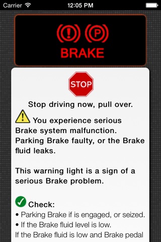 App for Subaru Warning Lights & Problems screenshot 3