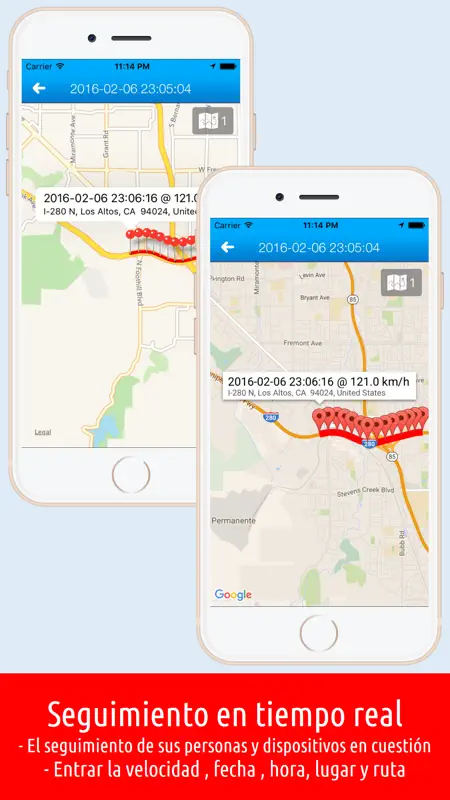 GPS Tracker - Seguimiento de Teléfonos Móviles, registro de encaminamiento screenshot 1 of 3