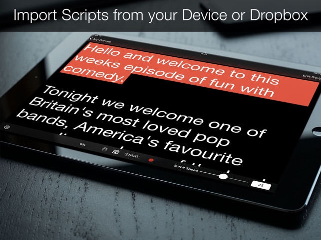 Teleprompter Pro -Script & Lyrics Prompter Cue(圖2)-速報App