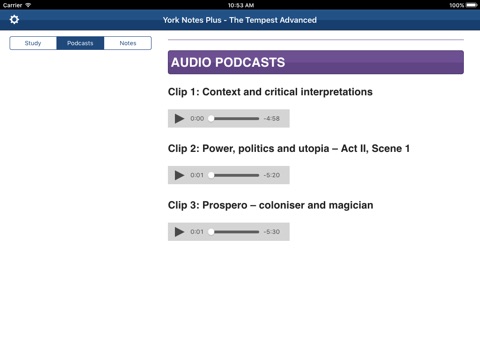 The Tempest York Notes Advanced for iPad screenshot 4