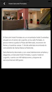 hotel sercotel portales iphone screenshot 2